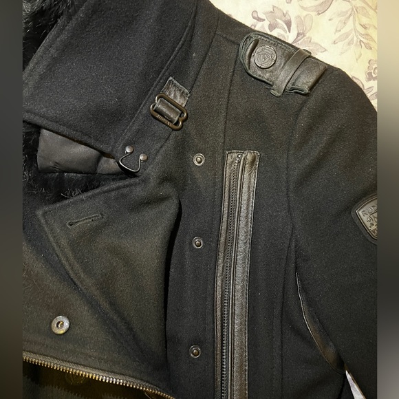 RUDSAK Wool Coat with Detachable Fur Trim - Picture 9 of 16